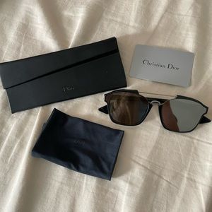 Christian Dior Black Mirrored Sunglasses